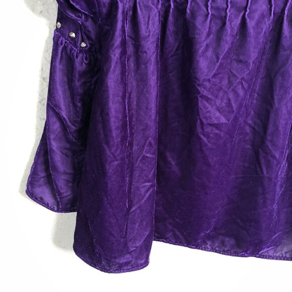 Roja Velvet Top Women Medium Purple Studded Velour Festival Castle Core Regal - Picture 15 of 16